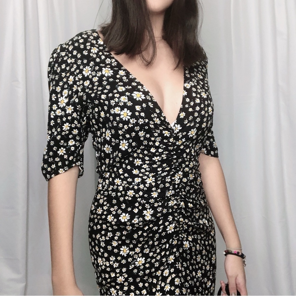 AFRM Black and White Floral Maxi Dress - Picture 2 of 4